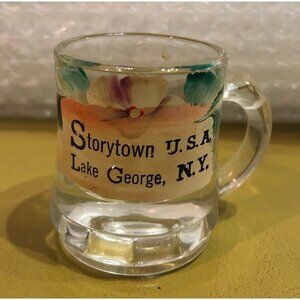 Vintage Shot Glass Mini Mug Storytown USA Lake George NY Amusement Park